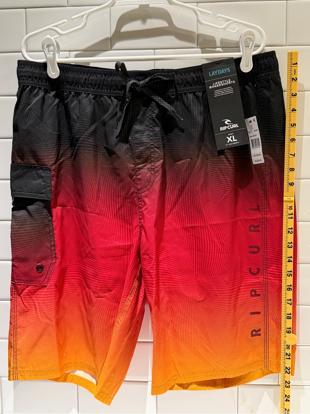 NWT XL Rip Curl Shock Easy Fit Men's Board Shorts Swim Trunks - Picture 4 of 6